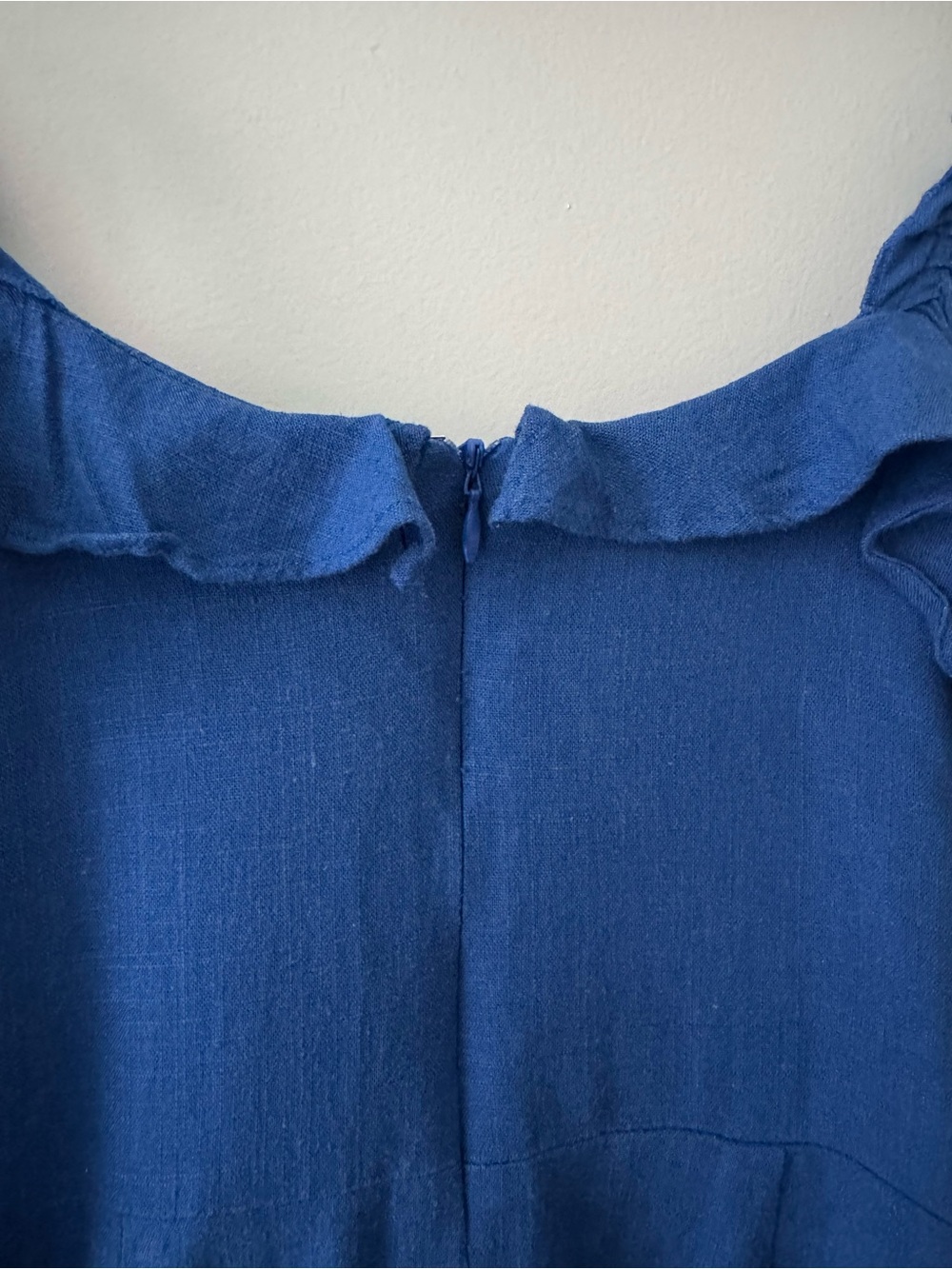 LULUS Days Like This Royal Blue Sleeveless Ruffled Mini Dress S - Picture 10 of 13